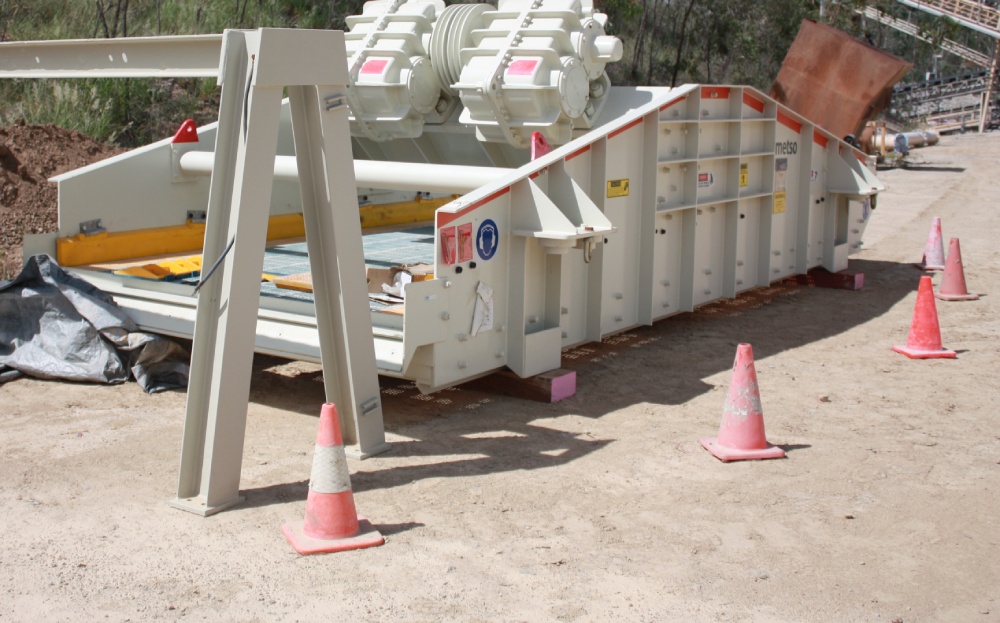 A SAG Mill with discharge screen.